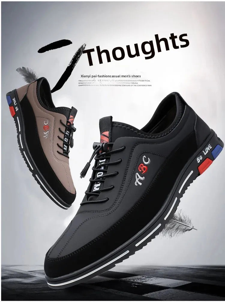 Scarpe Da Uomo Extra Large In Pelle Con Fondo Morbido Primavera Autunno Nuovo Stile 46 47 48 Suola In Gomma Impermeabile