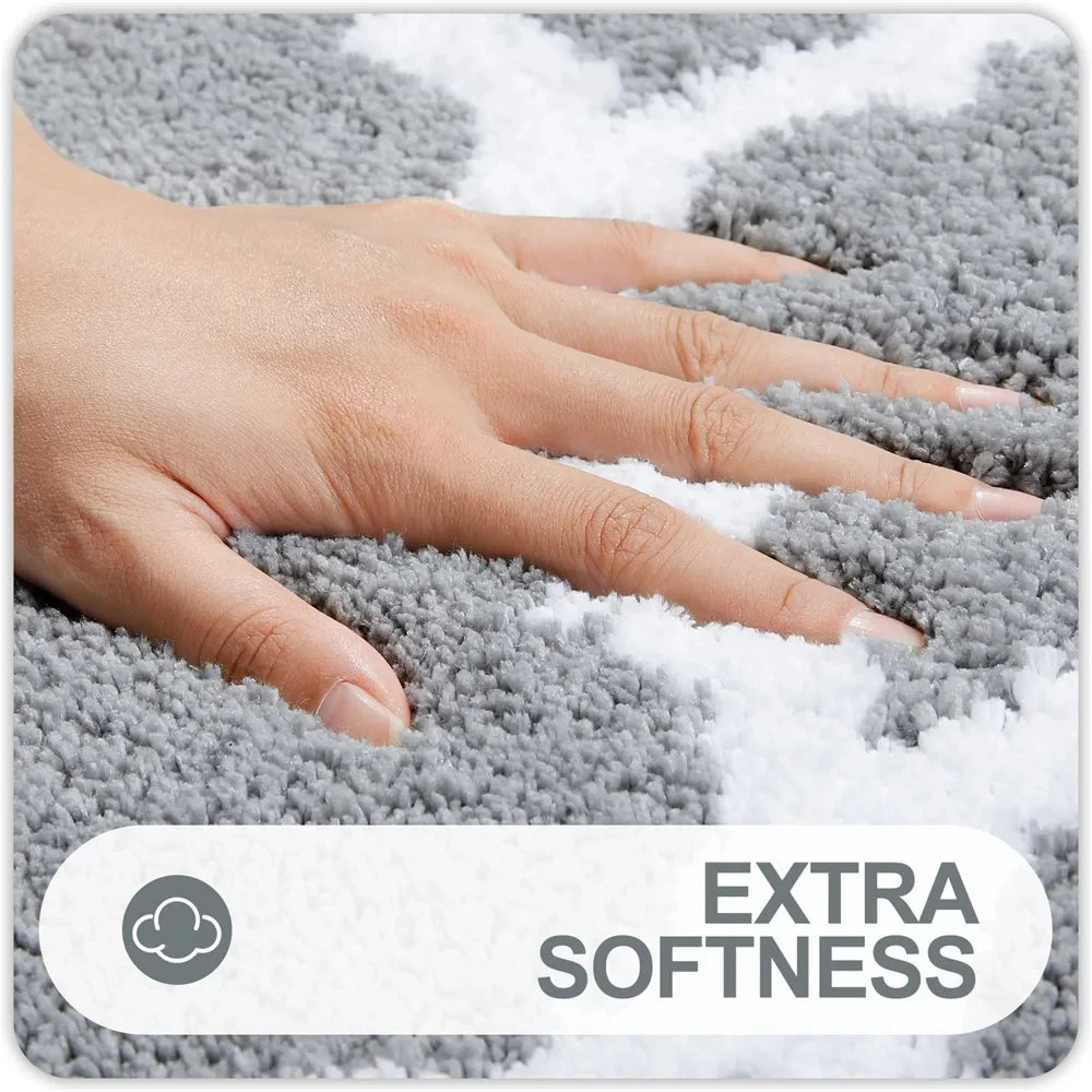 Kitinjoy Tappeto Da Bagno Morbido E Spesso Antiscivolo Per Camera Da Letto Decorazione Del Pavimento Impermeabile