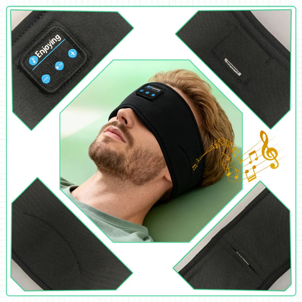 Cuffie Bluetooth Senza Fili Con Fascia Morbida Per Dormire Confortevoli Auricolari Musicali Per Sport Fitness
