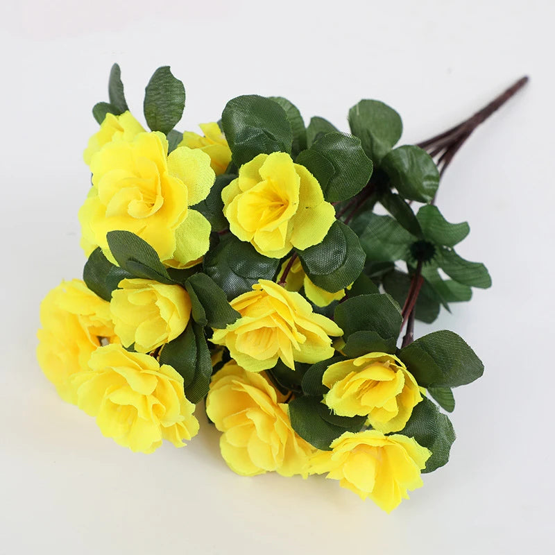 Fiore Di Rosa Artificiale 33cm Bouquet Finto Decorazione Casa Ghirlanda Fai Da Te Matrimoni San Valentino