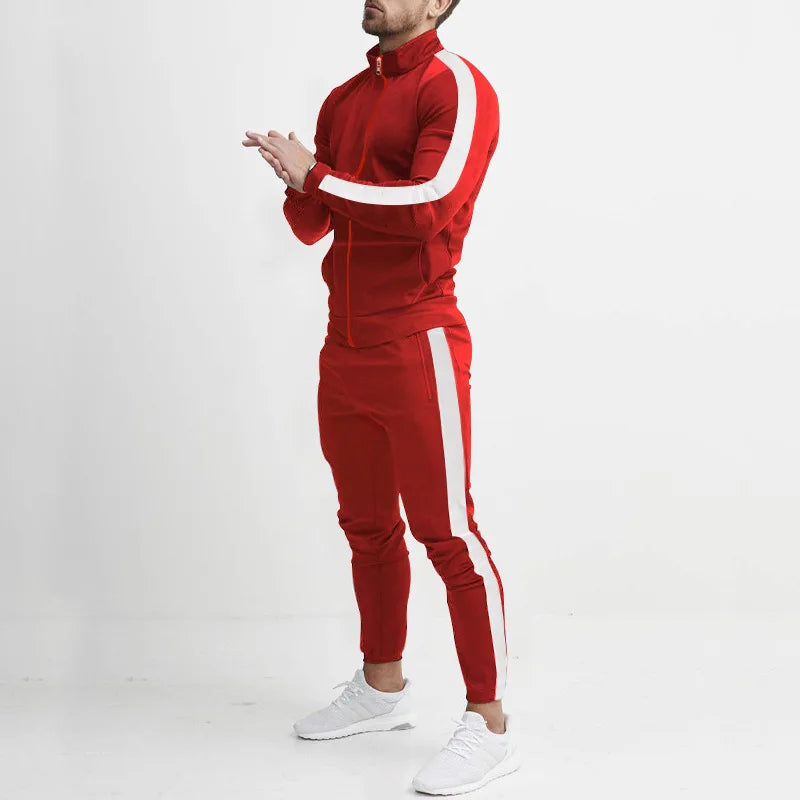 Tuta Sportiva Uomo Casual Autunno Inverno Colori Dell Abbigliamento Maschile Moderno