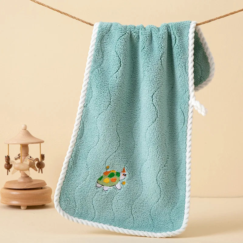 Asciugamano In Pile Corallo Per Bambini 25x50 Cm Morbido E Assorbente Regalo Ideale Con Stampe Cartoni Animati