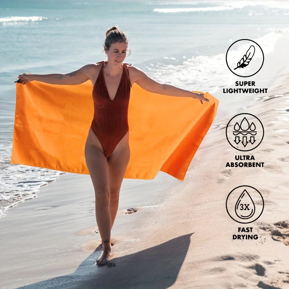 Layen Asciugamano Da Asciugatura Rapida Ultraleggero Traspirante Per Spiaggia Campeggio Palestra Sportivi In Movimento