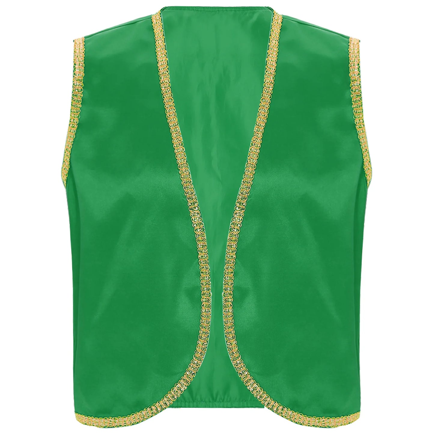 Costume Fantasy Myth Prince Aladin per adulti Gilet senza maniche e pantaloni Abito da palcoscenico per feste a tema Halloween Cosplay