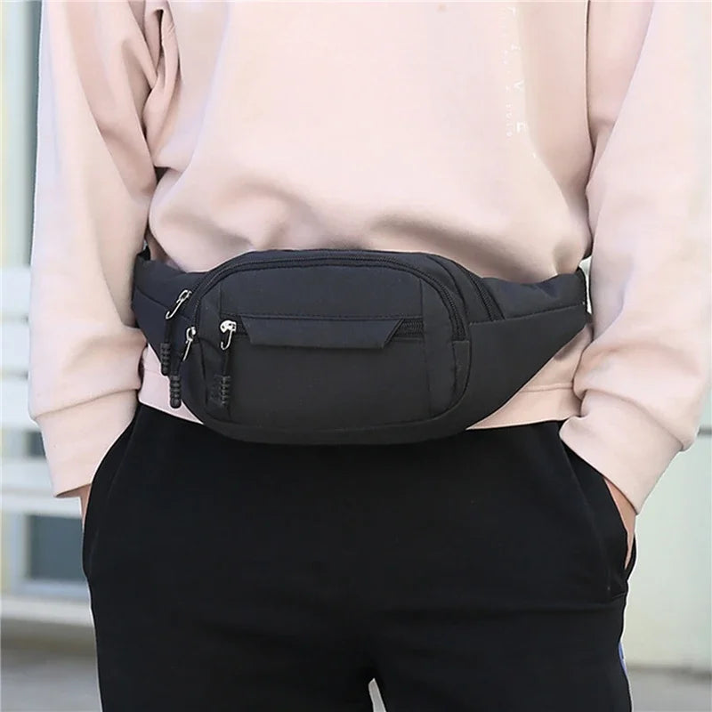 Marsupio mobile per uomo donna Marsupio multifunzionale di grande capacità Anti spruzzi Pochete da cantiere resistente all'usura