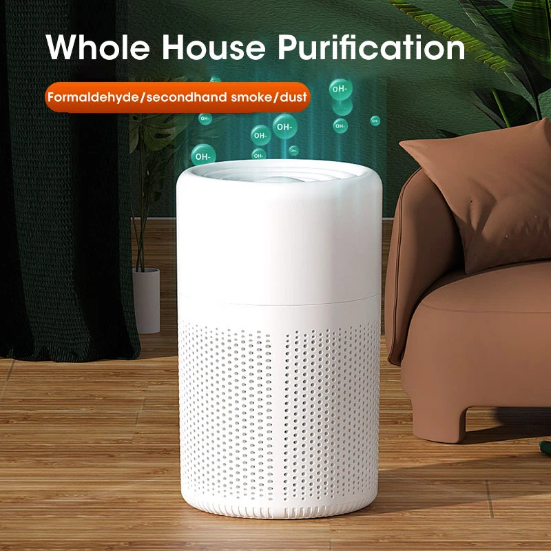 Mini Purificatore D'Aria Da Tavolo Solare Portatile Con Filtro HEPA Deodorante Per Ambienti Rimozione Odori