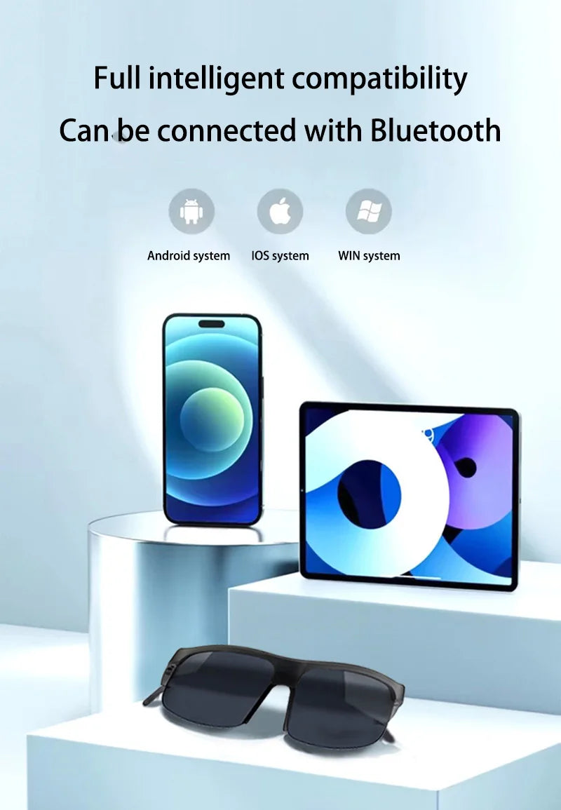Occhiali Da Sole Intelligenti Con Auricolari Bluetooth M6Pro Nero Conduzione Ossea Per Ciclismo Guida Lungo Raggio