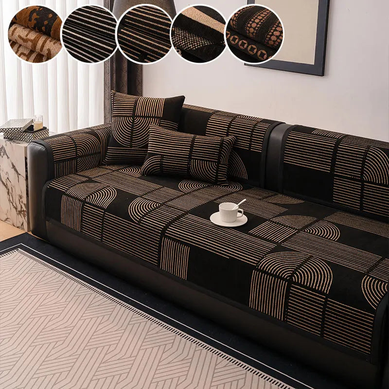 1 cuscino per divano in stile retrò con un lusso leggero e un tocco di fascia alta, adatto a tutte le stagioni, fodera per divano antiscivolo