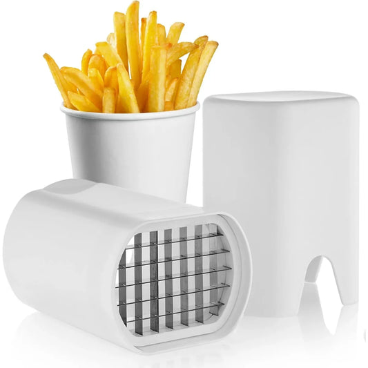 Strumento per tagliare patatine fritte bianche Trituratore per alimenti e verdure Taglio naturale manuale per utensili rapidi per verdure e patate a dadini