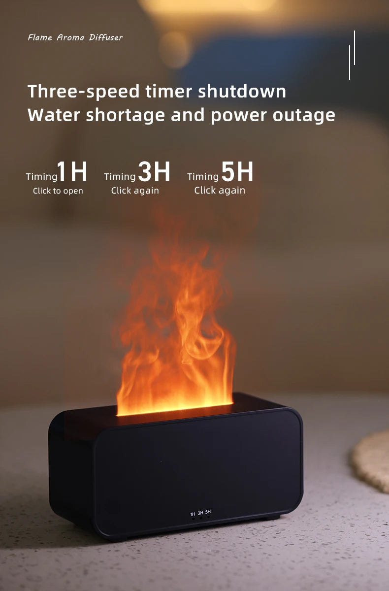 Nuovo Mini Diffusore di Aroma Umidificatore Ad Ultrasuoni Freddo Mist Maker Fogger LED Olio Essenziale Fiamma Lampada Difusore