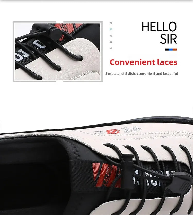 Scarpe Da Uomo Extra Large In Pelle Con Fondo Morbido Primavera Autunno Nuovo Stile 46 47 48 Suola In Gomma Impermeabile