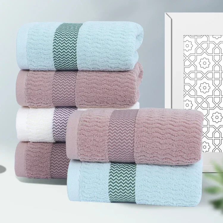 Asciugamano Viso Puro Cotone 35x75 Cm Addensato Assorbente Morbido Per Asciugatura Rapida