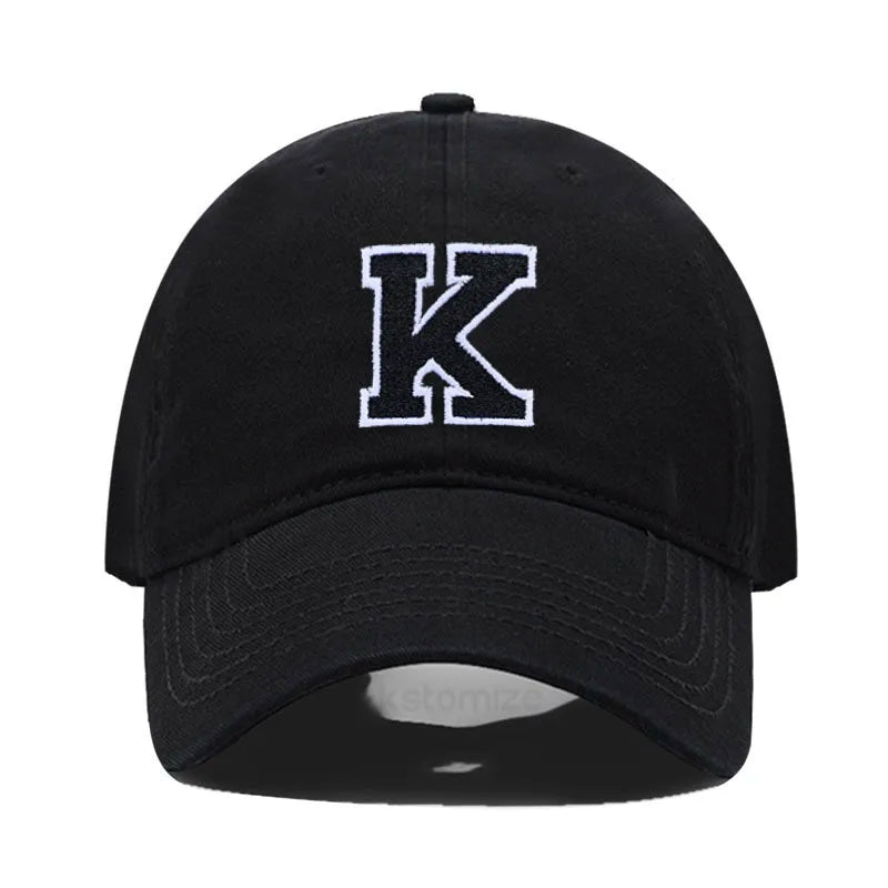 Berretto Da Baseball Unisex Ricamato Lettera AZ Cotone Morbido Alta Qualità Protezione Solare Snapback