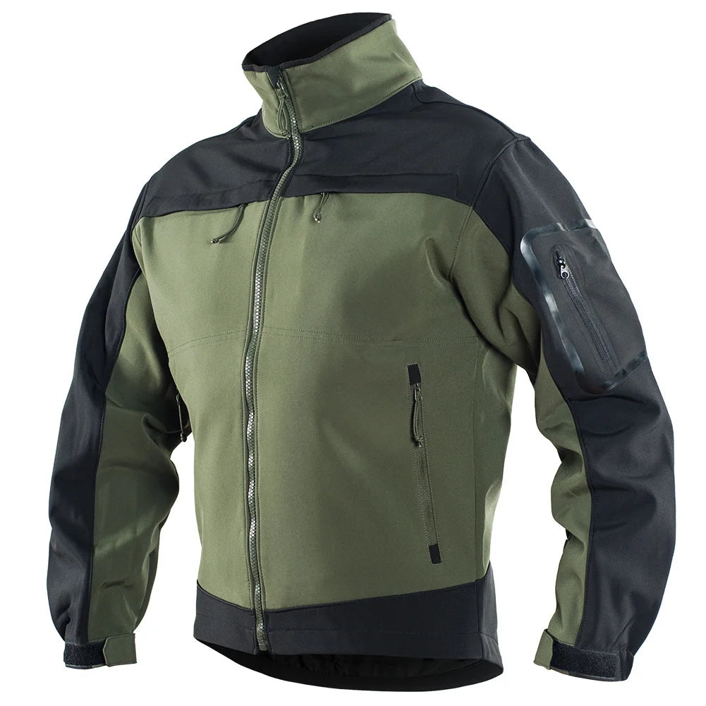 Giacca Tattica In Pile Mimetico Militare Da Uomo Softshell Impermeabile Per Safari Dell Esercito Invernale