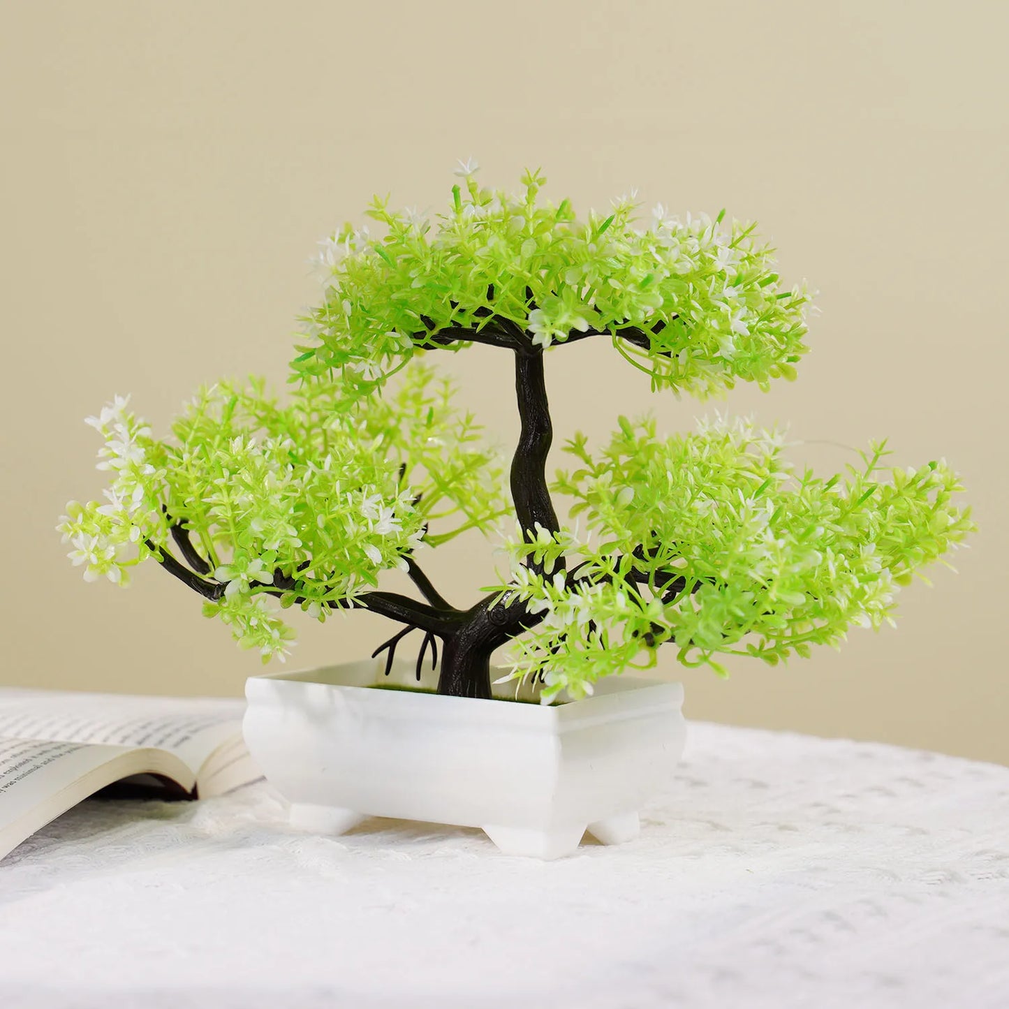 Piante Artificiali Bonsai Piccolo in Vaso Decorazioni per Casa Hotel Giardino Tavolo Fiore Finto