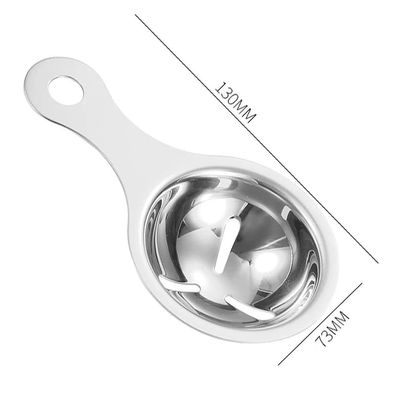 Separatore Di Albume In Acciaio Inossidabile Con Imbuto E Cucchiaio Strumento Divisore Per Uova Accessori Da Cucina