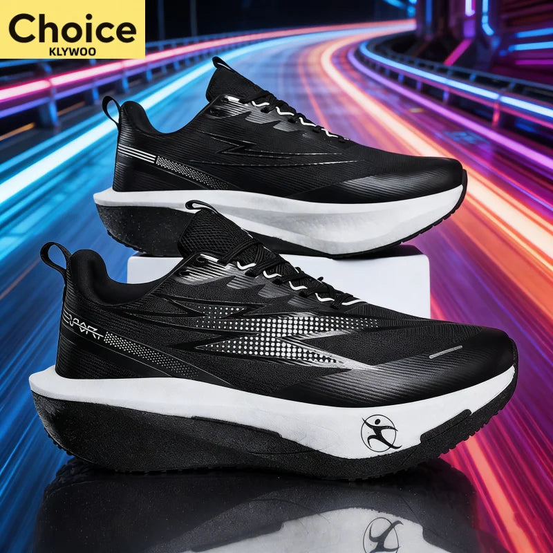 Scarpe Da Corsa Con Piastra In Carbonio Per Maratona Uomo Donna Traspiranti Leggere Antiscivolo Sneakers Di Marca