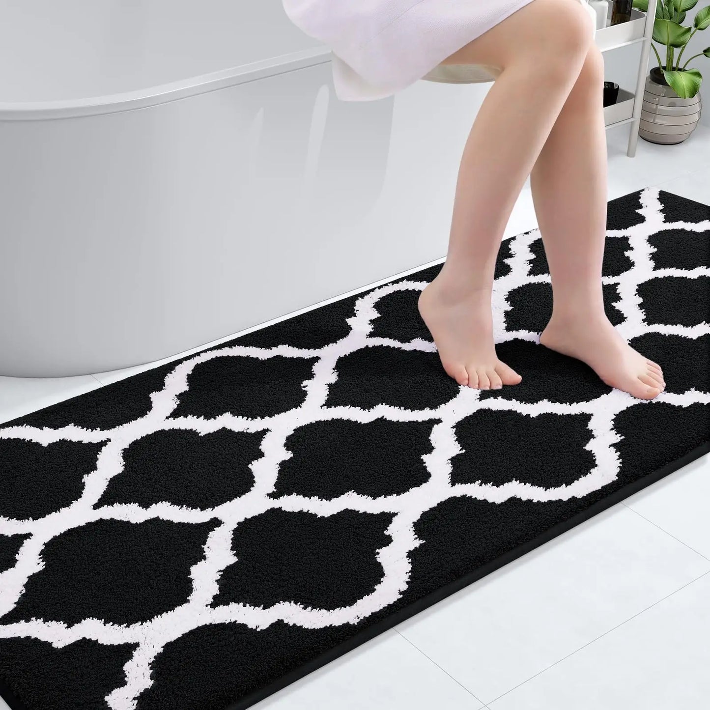 Kitinjoy Tappeto Da Bagno Morbido E Spesso Antiscivolo Per Camera Da Letto Decorazione Del Pavimento Impermeabile
