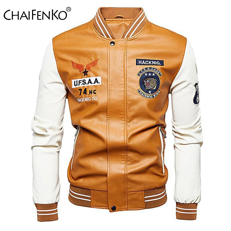 Inverno Nuove Giacche Di Pelle Uomo Con Pile Spesso Colore Solido Colletto Alla Coreana Moda All Aperto Tenere In Caldo