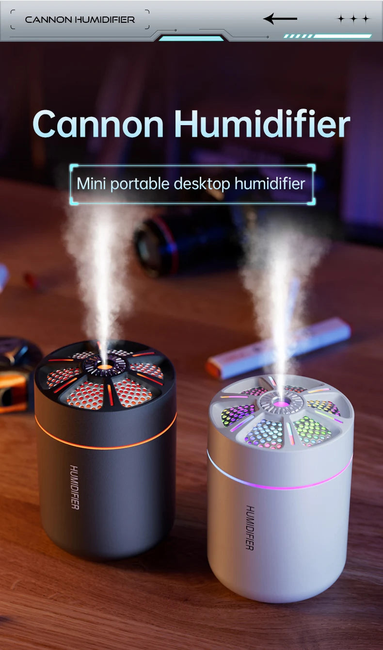 Mini Umidificatore 180 Ml Diffusore Per Aromaterapia Olio Essenziale Spray Silenzioso Auto Per Camera Da Letto Domestica