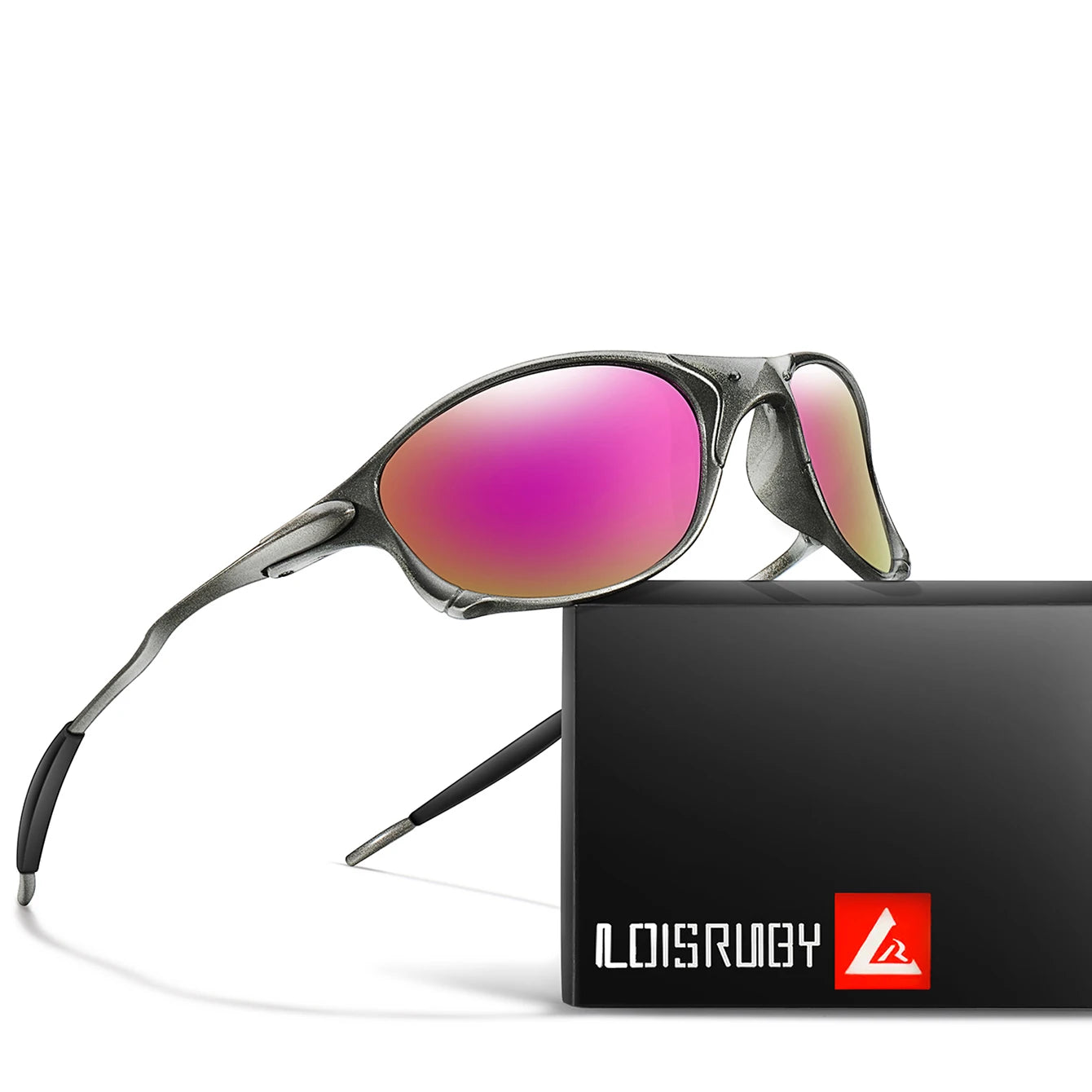 Occhiali Da Sole Ciclismo Unisex LOISRUBY UV400 Lenti Policarbonato Montatura Multicolore Corsa Escursionismo Viaggi