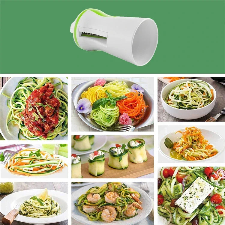 Affettaverdure a Spirale Professionale, Taglia Verdure Multifunzione per Pasta di Zucchine, Spaghetti e Noodle