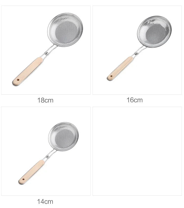 Cucchiaio Per Schiumarola A Maglia Fine In Acciaio Inox Per Colino Spaghetti E Tagliatelle