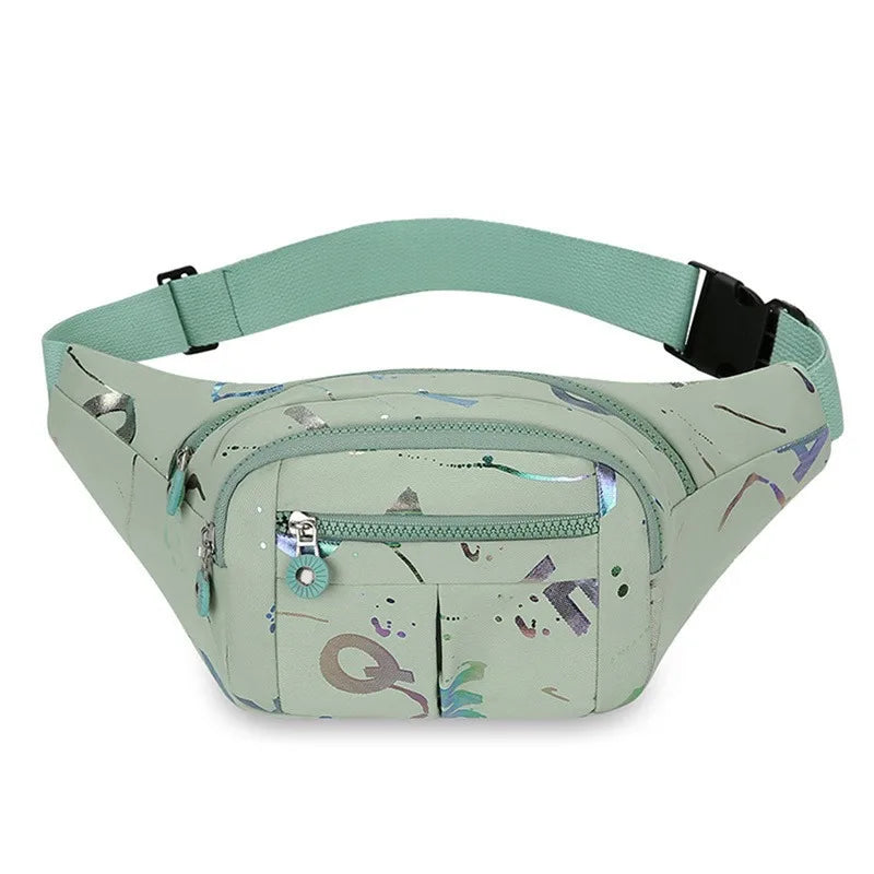 Marsupio da Donna Impermeabile in Tessuto Oxford Borsa a Cintura e Tracolla Borsa a Banana Moda Femminile