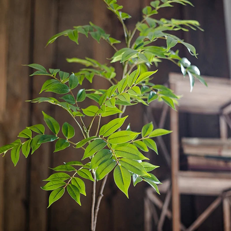 Ficus Artificiale Grande Ramo 76-140 Cm Manutenzione Zero Per Giardino E Terrazza Interni Esterni Foglie Rigogliose