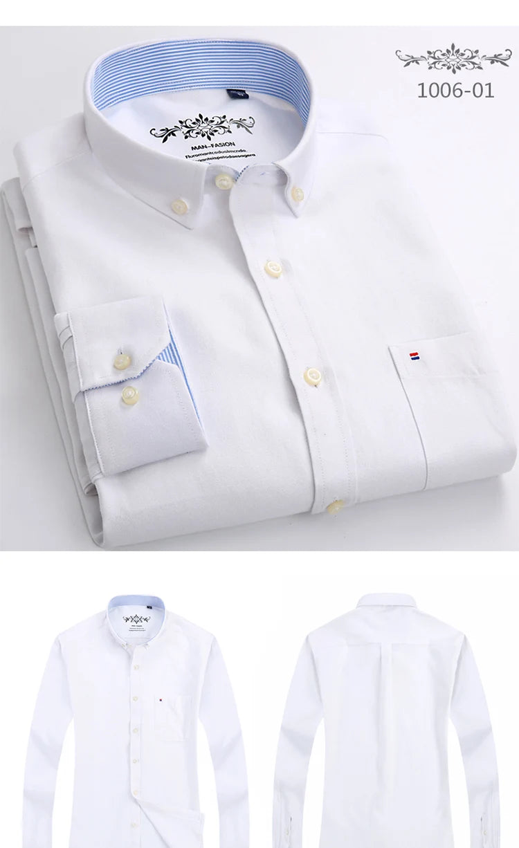 Novità Camicia Da Uomo Slim Fit Maniche Lunghe Formale Con Tasca Singola In Morbido Cotone Scozzese Per Ufficio