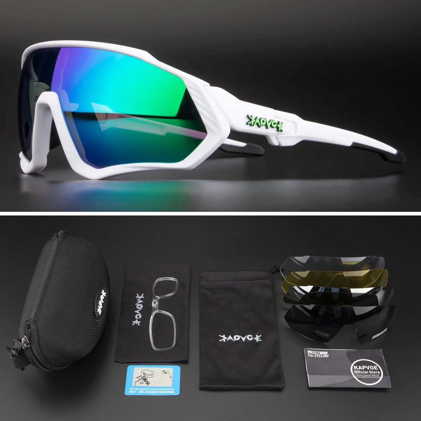 Occhiali Da Ciclismo Polarizzati Per Sport All'Aperto Corsa Pesca MTB Bici Da Strada Unisex Uomo Donna
