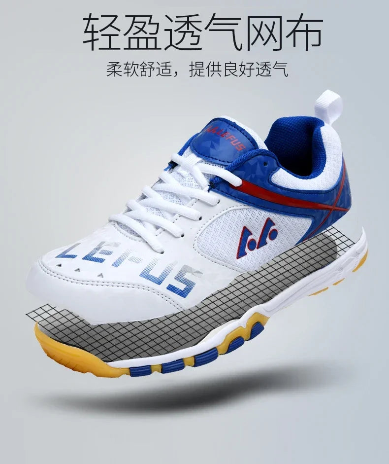 Scarpe Da Tennis Da Competizione Uomo Professionali Traspiranti Coppia Scarpe Da Ping Pong E Badminton