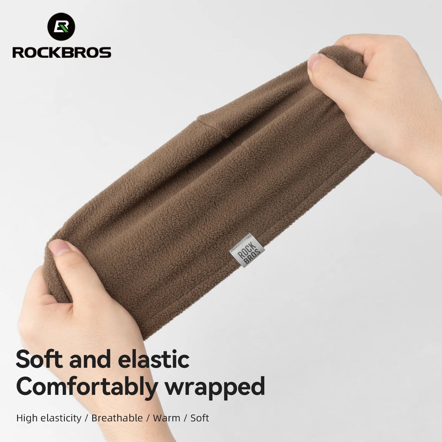 Rockbros Cappello Caldo Reversibile Pile Polare Alta Elasticità Ciclismo Sci Escursionismo Copertura Unisex