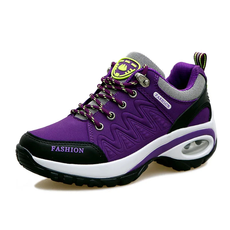 Scarpe Sportive Da Donna Con Plateau All'Aperto Escursionismo Moda Scarpe Casual Antiscivolo Da Corsa Basse Calzature