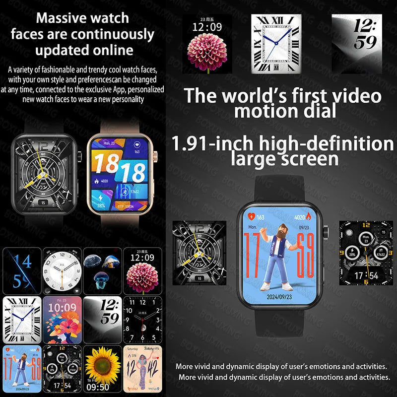 Smartwatch Con Fotocamera Registrazione Video Sincronizzazione Telefono Memoria Ampia Bluetooth Chiamate Musica 2025