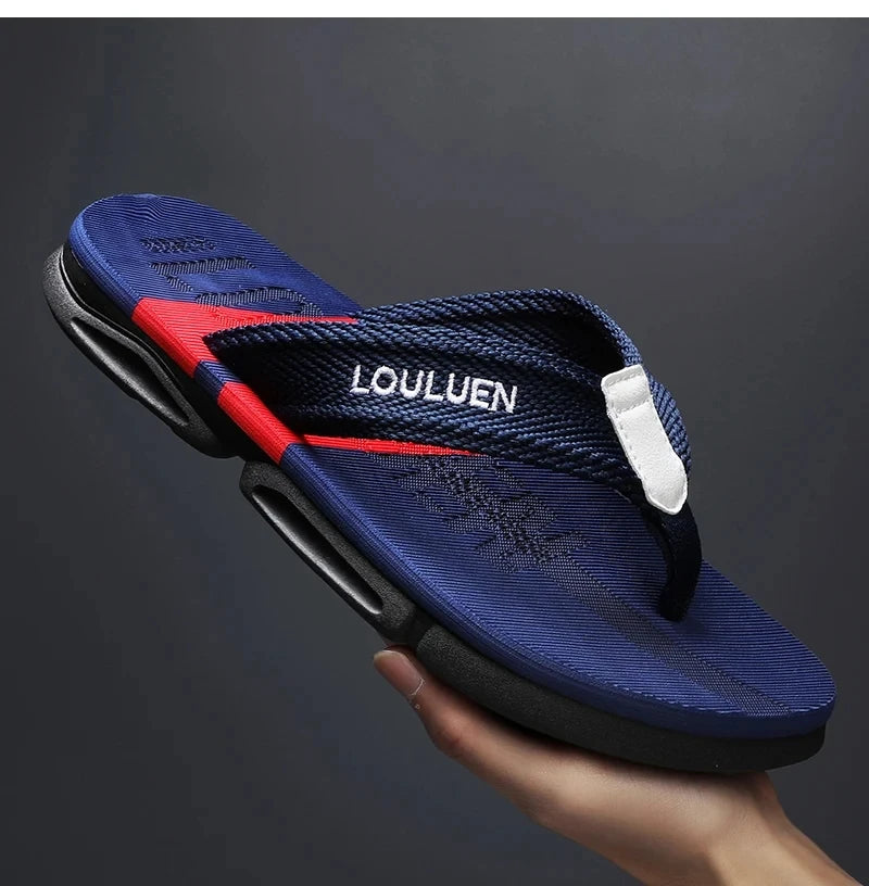 Infradito da Uomo di Moda Alta Qualità Pantofole da Spiaggia Antiscivolo Traspiranti Casual Estive