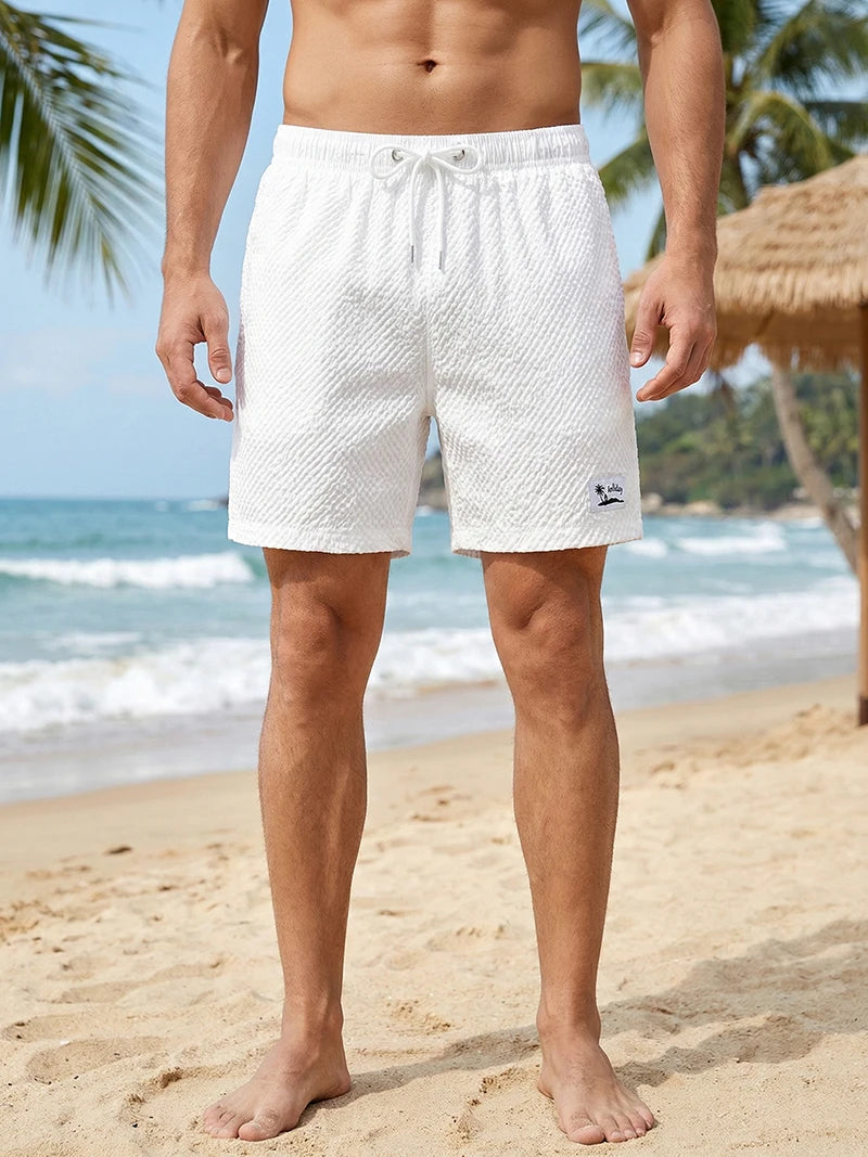Pantaloncini Da Spiaggia Da Uomo Con Asciugatura Rapida Fodera In Rete Tasche Shorts HooThreads Costume Da Bagno