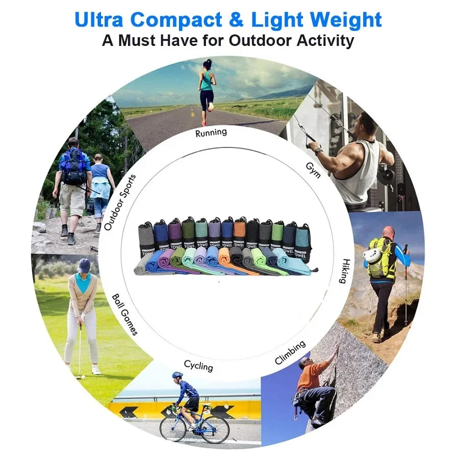 Layen Asciugamano Da Asciugatura Rapida Ultraleggero Traspirante Per Spiaggia Campeggio Palestra Sportivi In Movimento