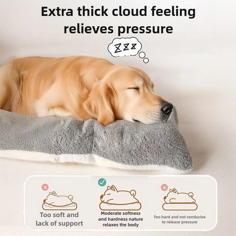 Materassino Per Cani Grandi Invernale Utilizzabile Su Entrambi i Lati Mantiene Al Caldo Antistress Per Golden Retriever