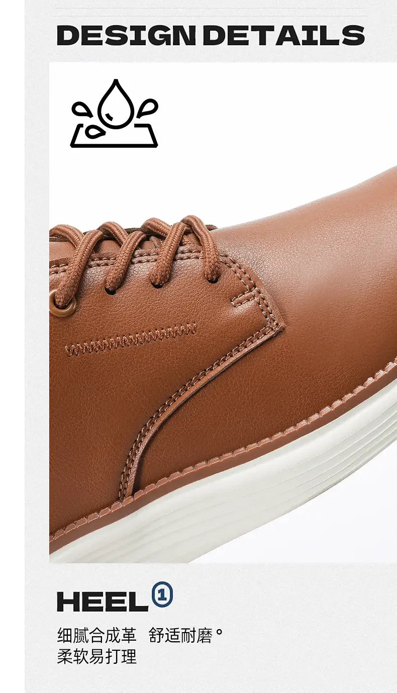 Scarpe Uomo Sportive Casual Alla Moda In Pelle Traspiranti e Comode Marrone Scarpe da Golf e Formali