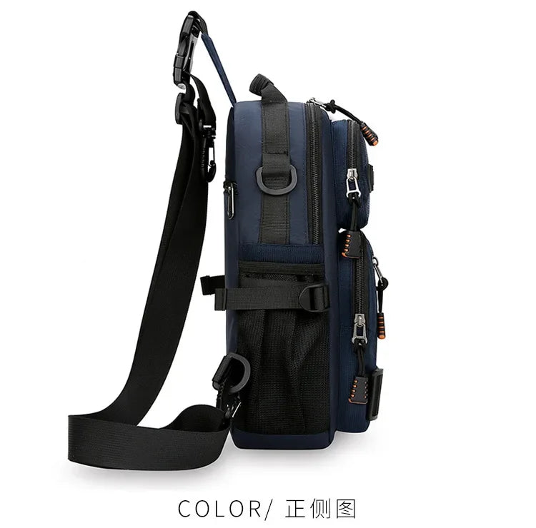 Borsa A Tracolla Uomo Multifunzionale Oxford Alta Qualità Leggera Per Viaggi E Escursioni All Aperto
