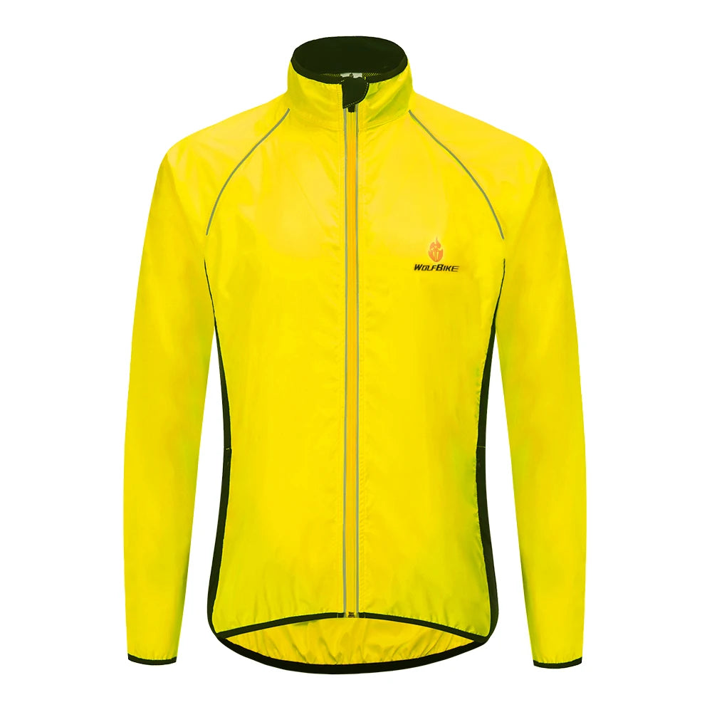 Giacca Da Ciclismo Uomo WOSAWE Antivento Impermeabile Riflettente Manica Lunga Gilet Senza Maniche Maglia Da Bici