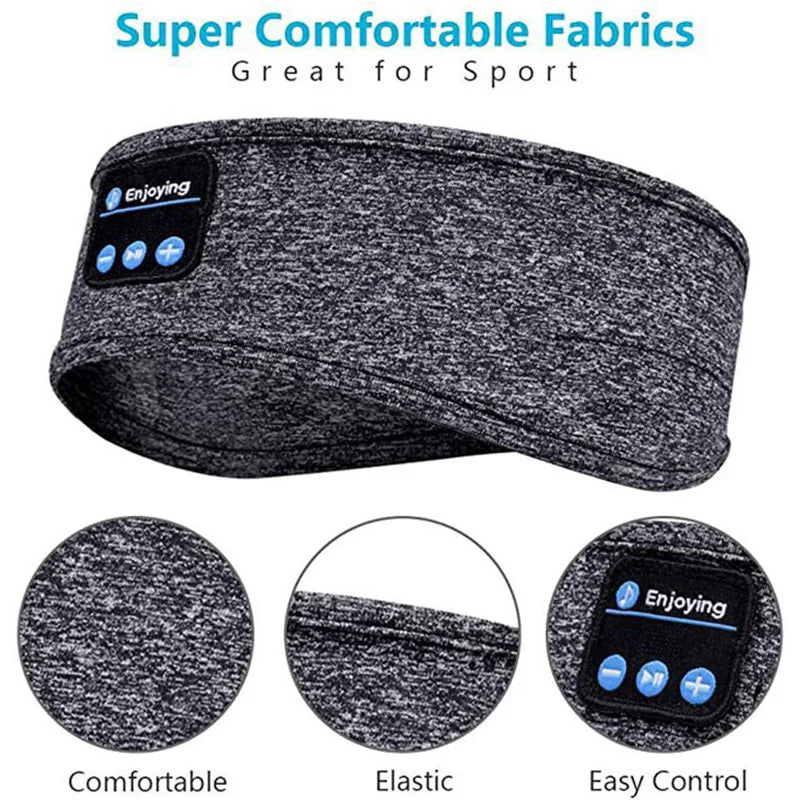 Auricolari Bluetooth Senza Fili Con Fascia Morbida Per Dormire E Allenarsi Con Cancellazione Attiva Del Rumore