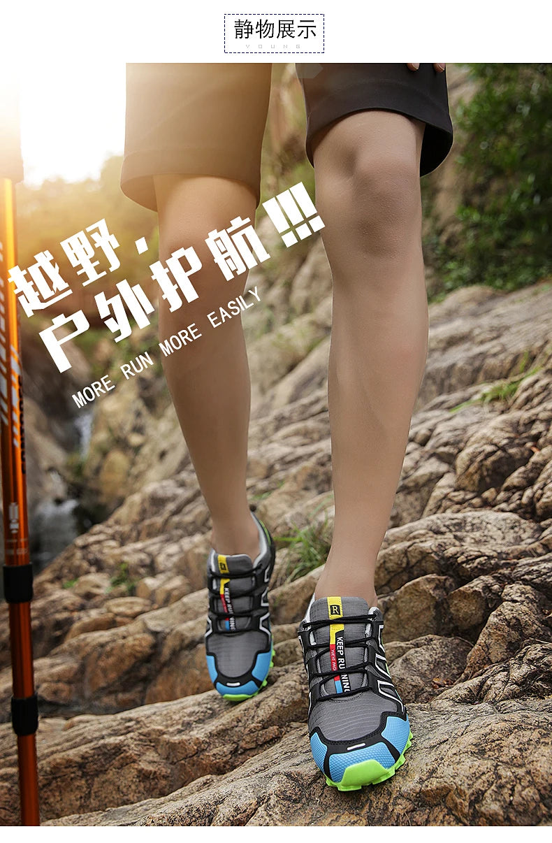 Scarponi Trekking Da Uomo Traspiranti Confortevoli Scarpe Passeggio Sneaker Sicurezza Lavoro All Aperto