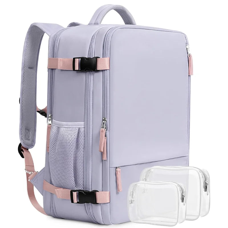Zaino Da Viaggio Unisex Per Laptop Da 15 Pollici Grande Capacità 36 55 Litri Per Oggetti Personali
