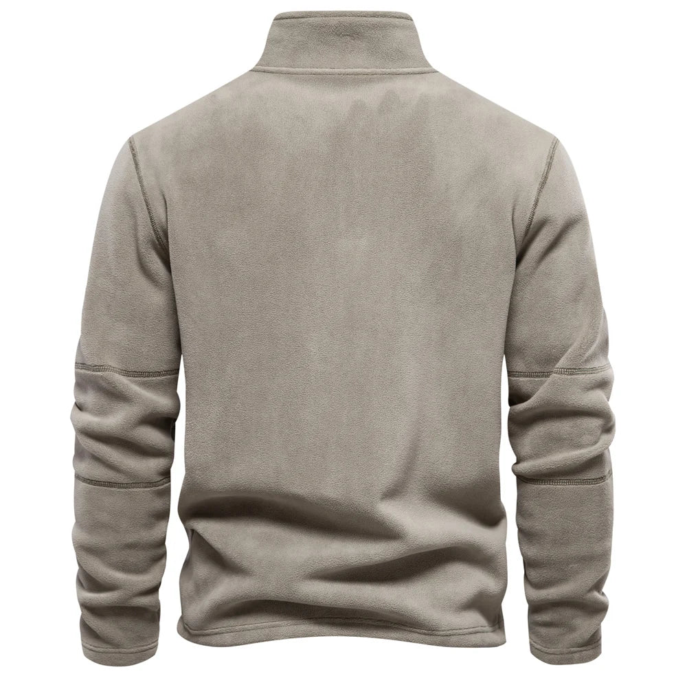Giacca In Pile AIOPESON Per Uomo Caldo Premium Con Cerniera E Collo Rovesciato Soft Shell