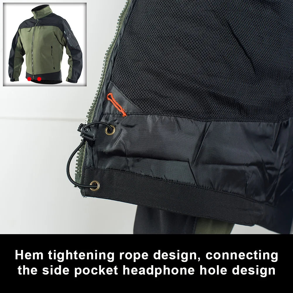 Giacca Tattica In Pile Mimetico Militare Da Uomo Softshell Impermeabile Per Safari Dell Esercito Invernale
