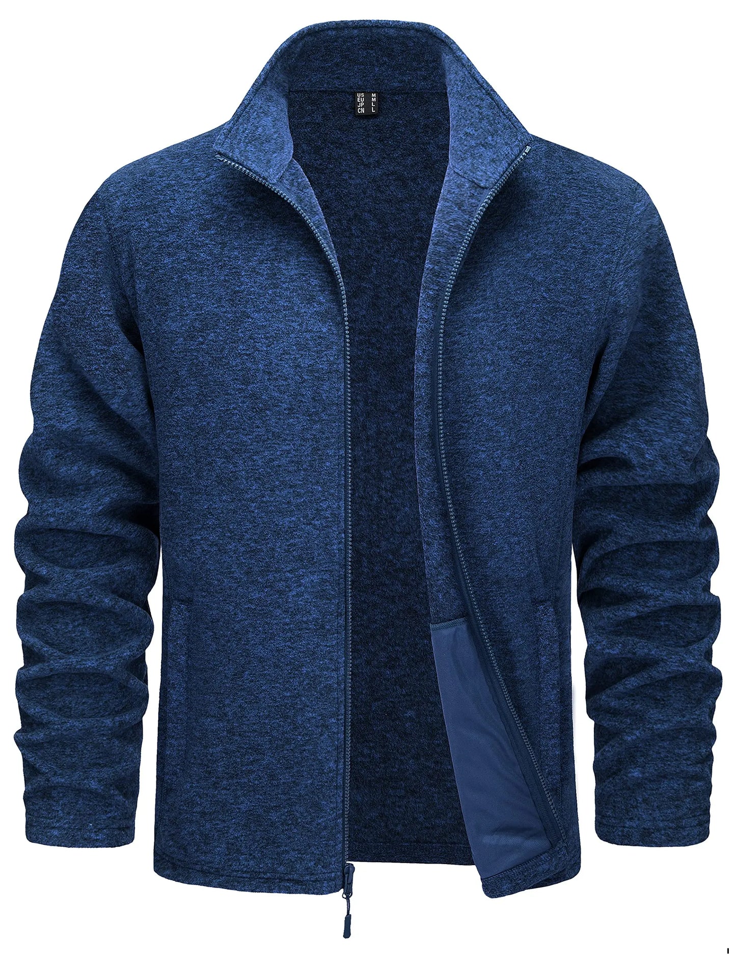 Tacvasen Giacche In Pile Leggere Con Zip Intera Da Uomo Casual Primaverile Con Tasche E Colletto Alla Coreana
