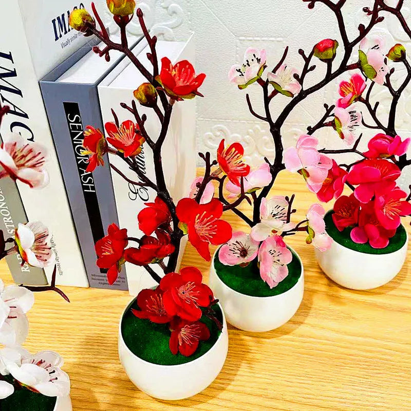 Prugna Vaso Di Fiori Finti In Plastica Artificiale Per Casa Ufficio Ornamenti Da Tavolo Decorazione Per Festa Di Nozze