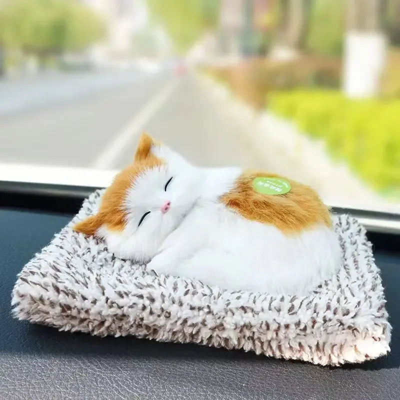 Peluche Simulato Per Gatti Con Suono Gatto Addormentato Decorazione Stanza Dei Bambini Regalo Di Compleanno